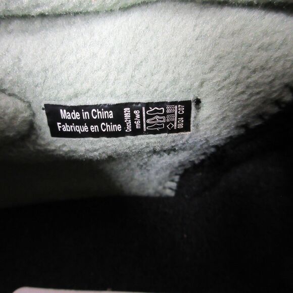 CROCS Overpuff Cordura Shorty Shoes Boots Booties Womens 8 Moss Green Black NWT - Picture 10 of 13